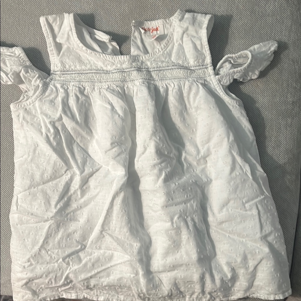 Cat & Jack White Ruffled Blouse